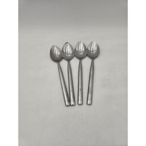 Lot Of 4 Hampton Silversmiths Shangri-la Stainless Tablespoons Shangrila Spoons